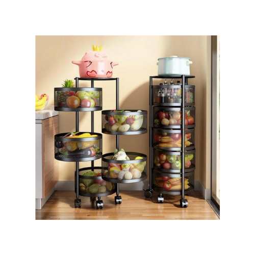 5 Layer Round Shape Kitchen Rack