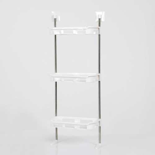 Multifunctional Storage Rack – মাল্টিপারপাস ওয়াল শেলফ স্টিকার গাম সিস্টেমে ইনস্টলেশন