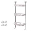 Multifunctional Storage Rack – মাল্টিপারপাস ওয়াল শেলফ স্টিকার গাম সিস্টেমে ইনস্টলেশন