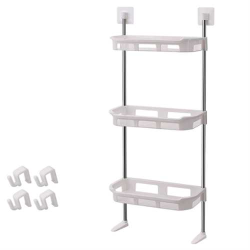 Multifunctional Storage Rack – মাল্টিপারপাস ওয়াল শেলফ স্টিকার গাম সিস্টেমে ইনস্টলেশন