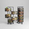 5 Layer Round Shape Kitchen Rack (3) 5 Layer Round Shape Kitchen Rack