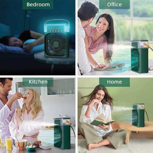 mini air cooler, mini cooling fan, mini 5 fan air cooler, Extonic air cooler, desk air cooler, USB air cooler, small room cooler, portable air cooler, 5 fan mini cooler, mist air cooler, LED air cooler, home air cooler, office air cooler, USB Type-C cooler, mini room fan